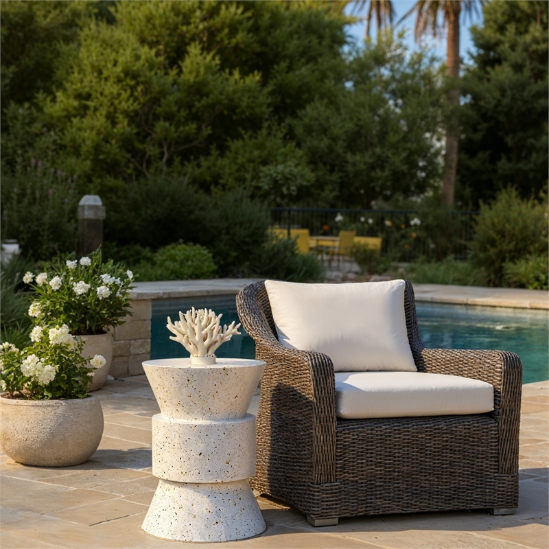 Urbia Mixx Jackson Stool in Ivory Terrazzo