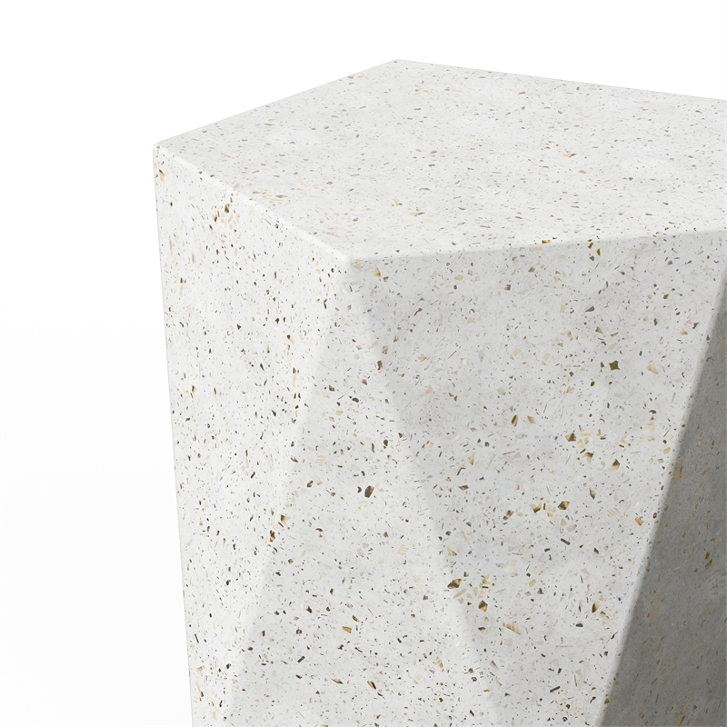 Urbia Mixx Kelson Stool in Ivory Terrazzo
