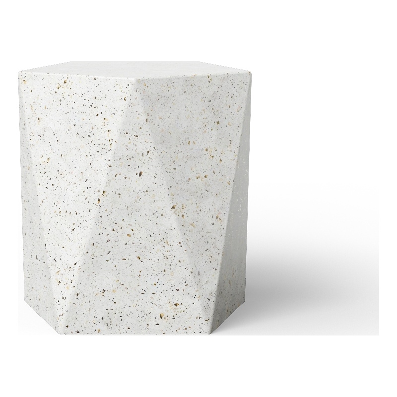 Urbia Mixx Kelson Stool in Ivory Terrazzo