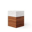 Urbia Mixx Stecca Alto Stool in Ivory Terrazzo