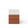 Urbia Mixx Stecca Alto Stool in Ivory Terrazzo