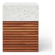 Urbia Mixx Stecca Alto Stool in Ivory Terrazzo