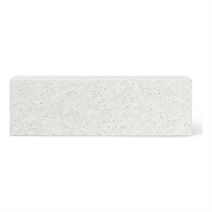 Urbia Mixx Una 59.75&quot Bench in Ivory White Terrazzo