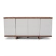 Urbia Modern Brazilian Copany Buffet in Nogal Frame Off White Doors