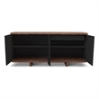 Urbia Modern Brazilian Copany Buffet in Nogal Frame Off White Doors