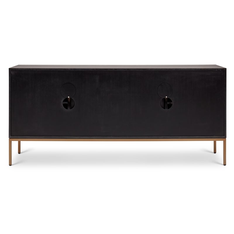 Urbia IE Series Holly Buffet in Charcoal Brass Base