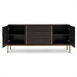 Urbia IE Series Holly Buffet in Charcoal Brass Base
