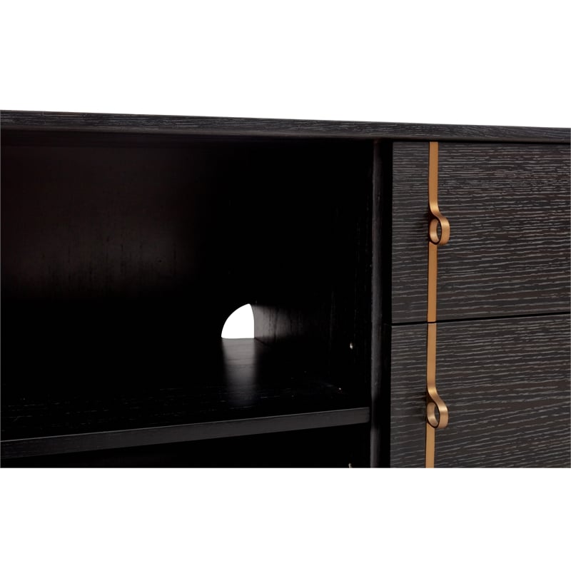 Urbia IE Series Holly Buffet in Charcoal Brass Base