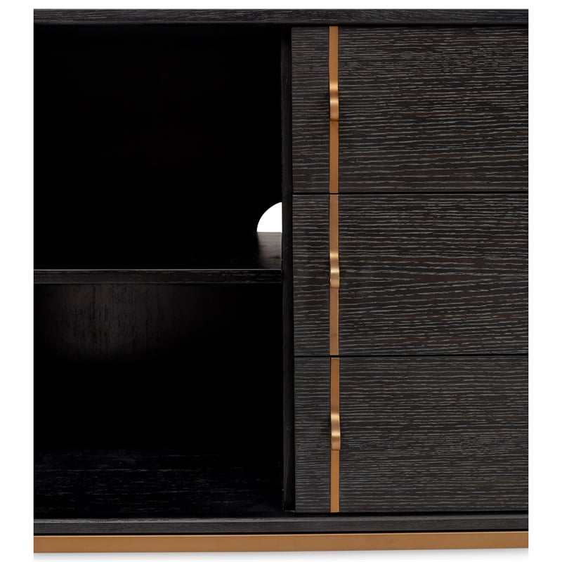Urbia IE Series Holly Buffet in Charcoal Brass Base