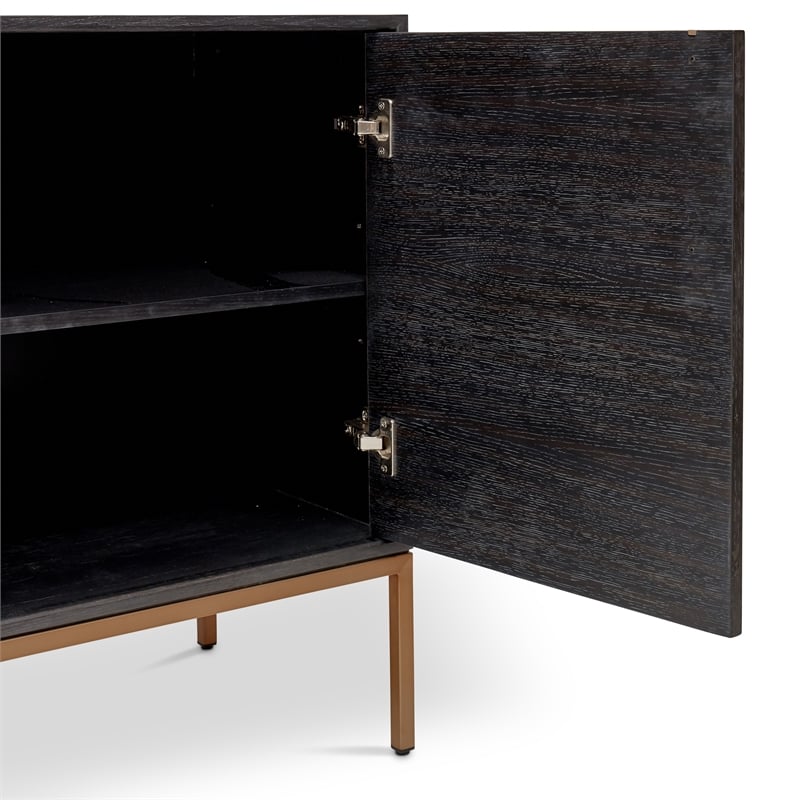 Urbia IE Series Holly Buffet in Charcoal Brass Base