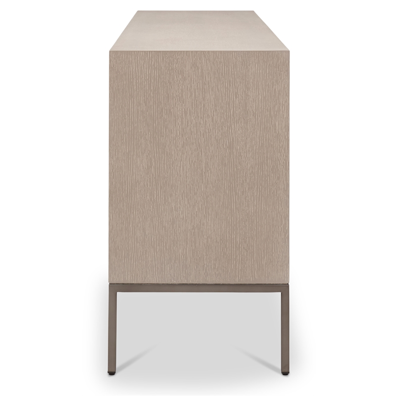 Urbia IE Series Holly Buffet in Taupe Grey Gun Metal Base