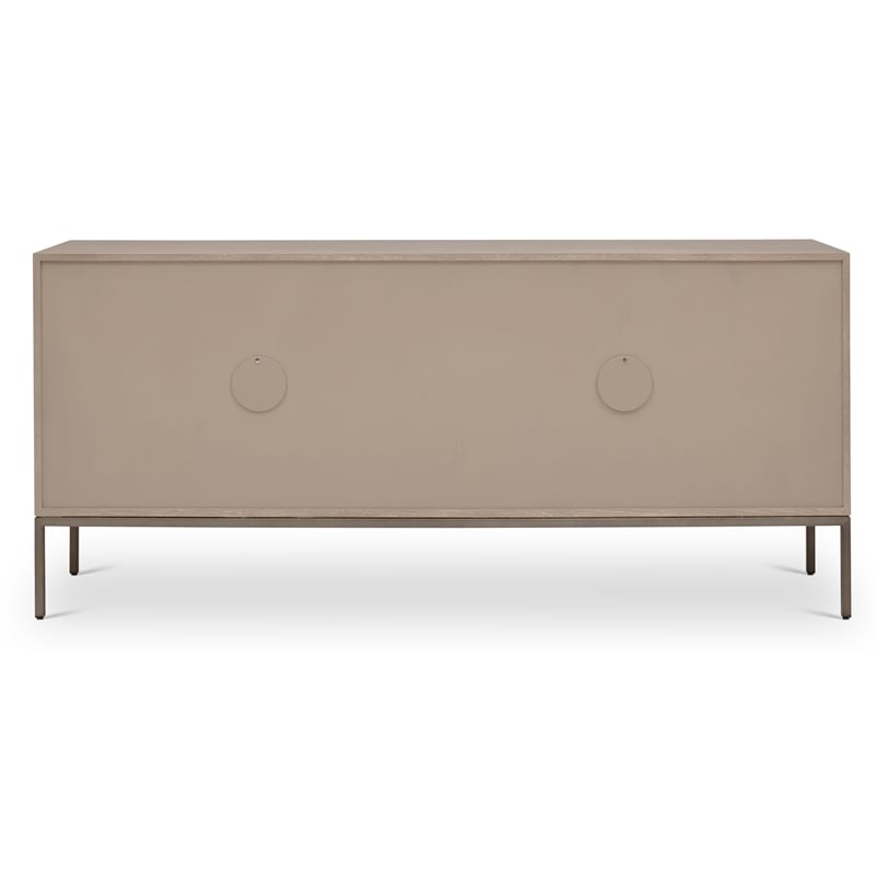 Urbia IE Series Holly Buffet in Taupe Grey Gun Metal Base