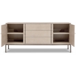 Urbia IE Series Holly Buffet in Taupe Grey Gun Metal Base