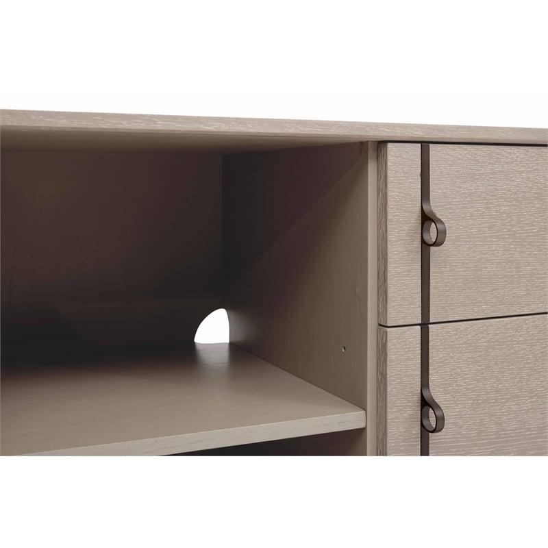 Urbia IE Series Holly Buffet in Taupe Grey Gun Metal Base