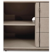 Urbia IE Series Holly Buffet in Taupe Grey Gun Metal Base