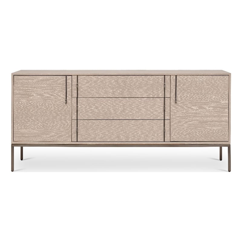 Urbia IE Series Holly Buffet in Taupe Grey Gun Metal Base