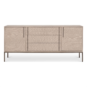 Urbia IE Series Holly Buffet in Taupe Grey Gun Metal Base