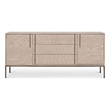 Urbia IE Series Holly Buffet in Taupe Grey Gun Metal Base