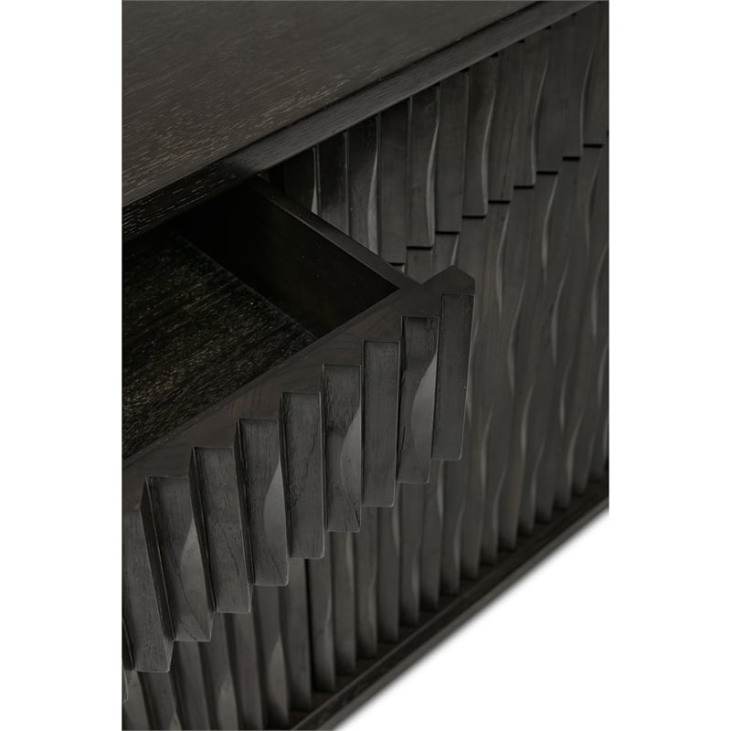 Urbia IE Series Madison Buffet in Charcoal Gold Base