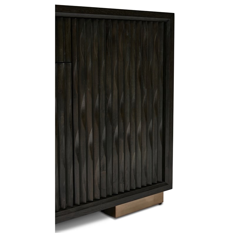 Urbia IE Series Madison Buffet in Charcoal Gold Base