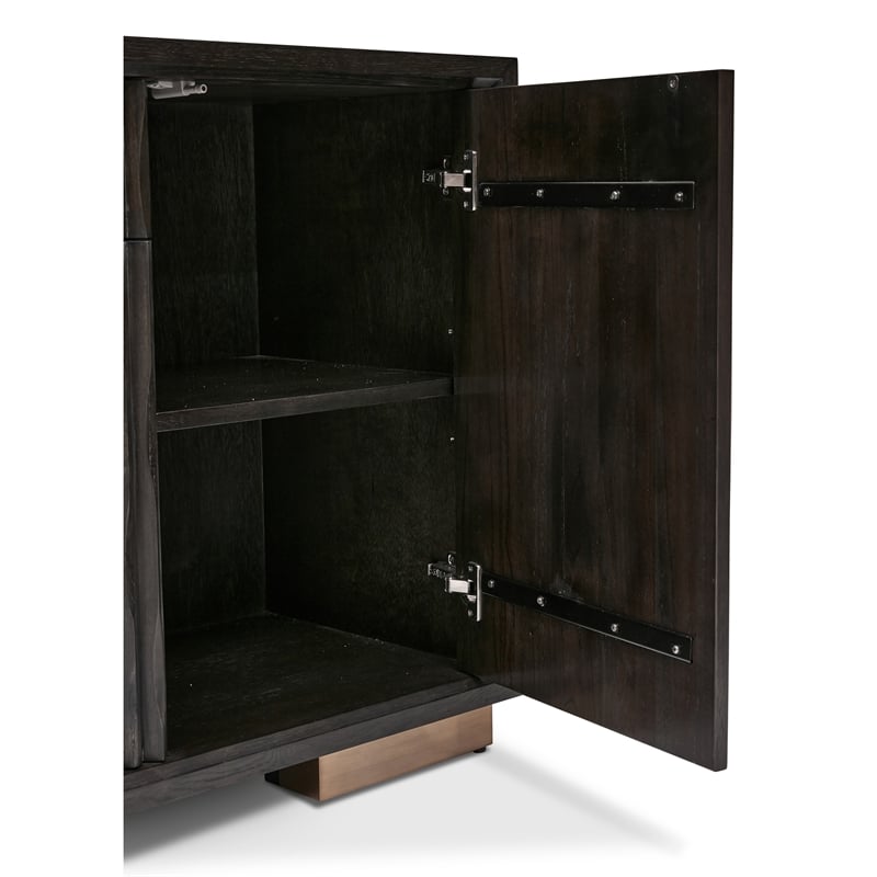 Urbia IE Series Madison Buffet in Charcoal Gold Base
