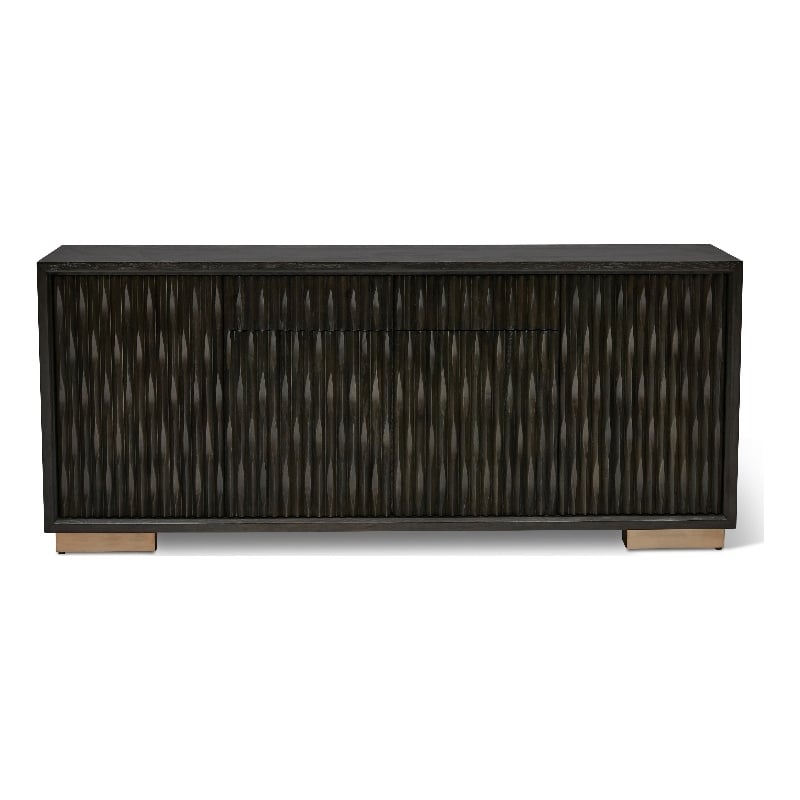 Urbia IE Series Madison Buffet in Charcoal Gold Base