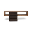 Urbia IE Series Mensa Console in Smoked Eucalyptus Top Redgum Base