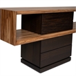 Urbia IE Series Mensa Console in Smoked Eucalyptus Top Redgum Base