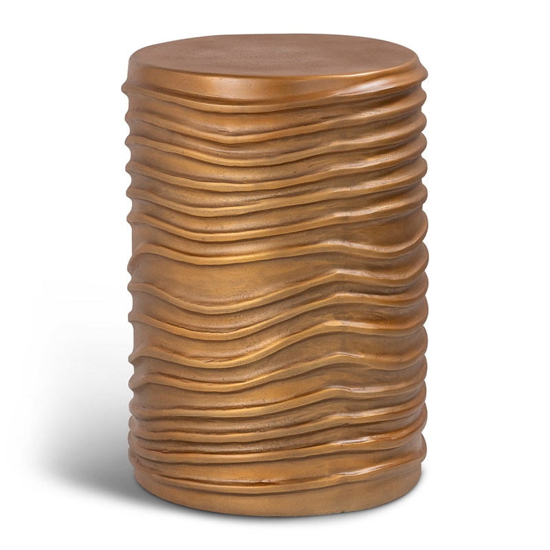 Urbia Elements Reid Accent Stool in Vintage Copper