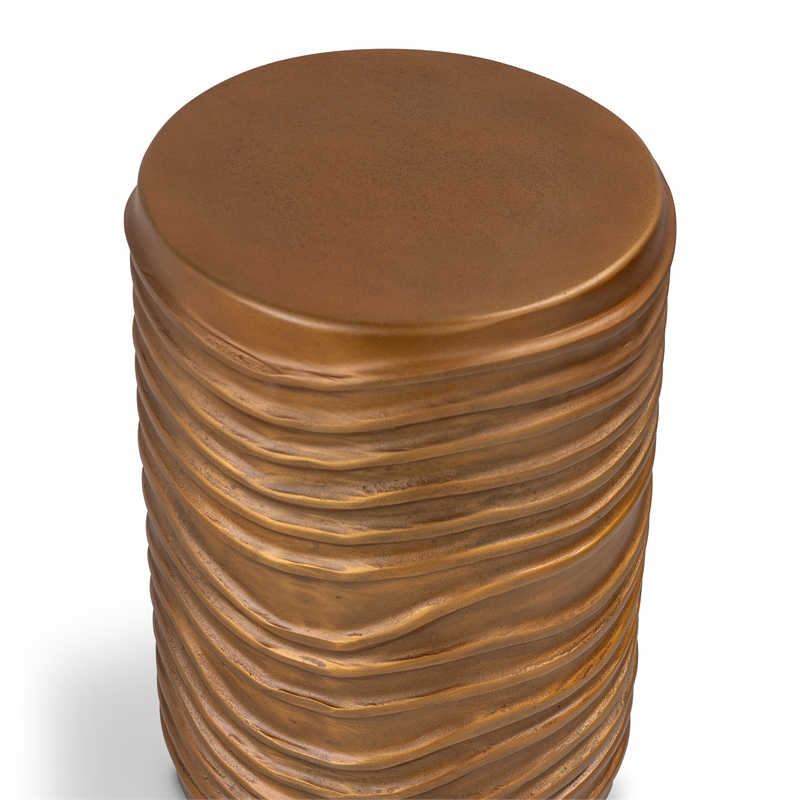 Urbia Elements Reid Accent Stool in Vintage Copper