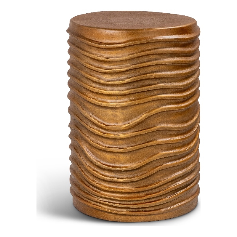 Urbia Elements Reid Accent Stool in Vintage Copper