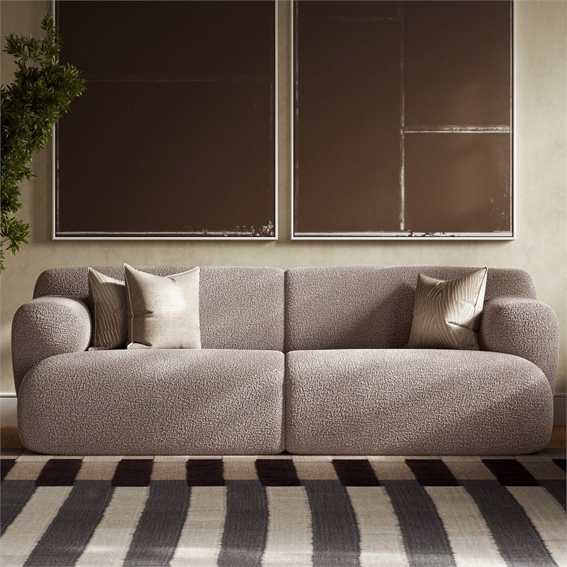 Urbia Metro Kuma Sofa in Camel Brown/Green