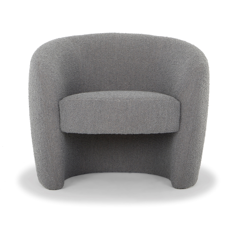Urbia Metro Blythe Accent Chair in Boucle Charcoal Upholstery