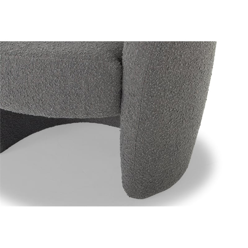 Urbia Metro Blythe Accent Chair in Boucle Charcoal Upholstery
