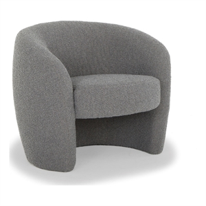 Urbia Metro Blythe Accent Chair in Boucle Charcoal Upholstery