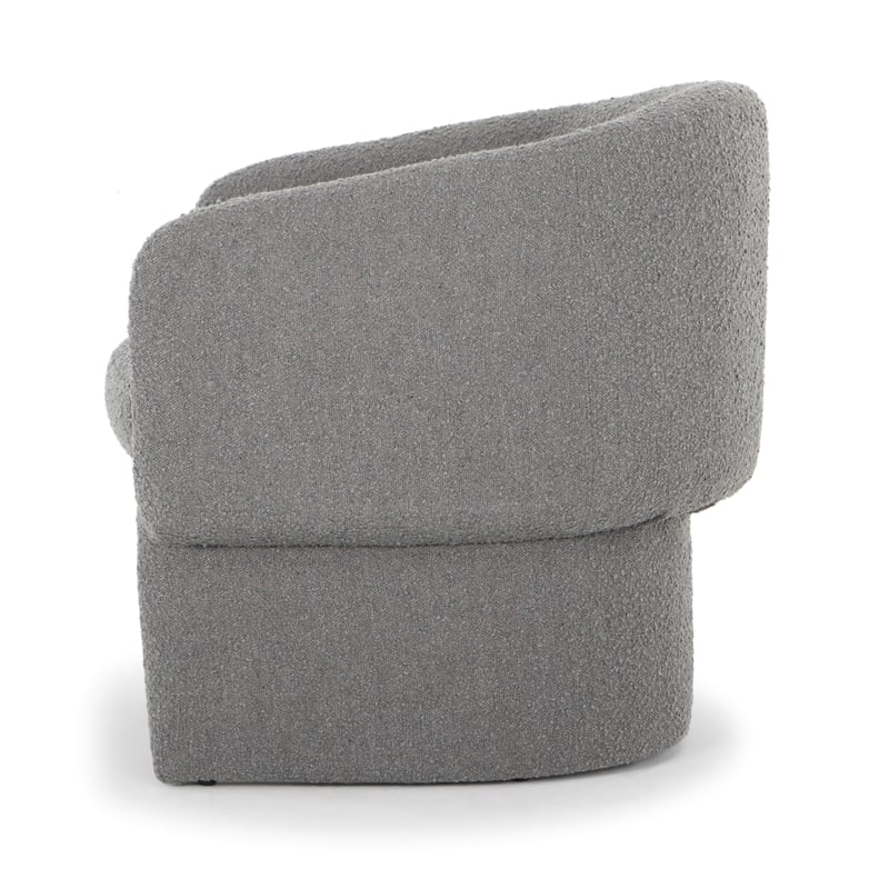 Urbia Metro Jessie Accent Chair in Charcoal Boucle Upholstery