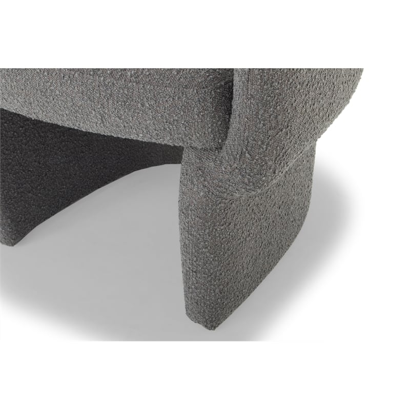 Urbia Metro Jessie Accent Chair in Charcoal Boucle Upholstery