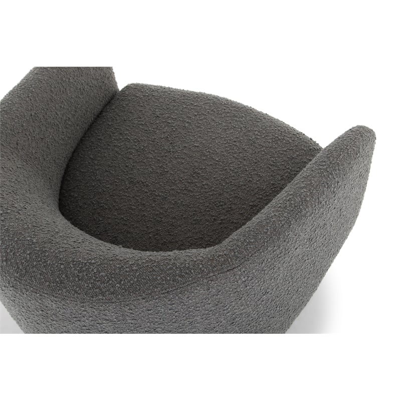 Urbia Metro Jessie Accent Chair in Charcoal Boucle Upholstery