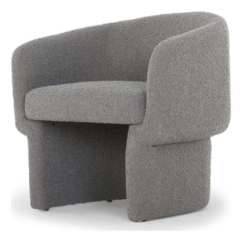 Urbia Metro Jessie Accent Chair in Charcoal Boucle Upholstery