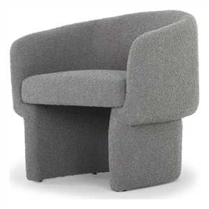 Urbia Metro Jessie Accent Chair in Charcoal Boucle Upholstery