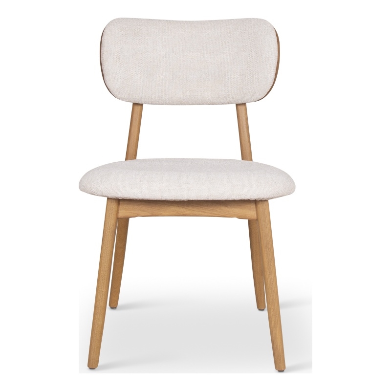 Urbia Modern Brazilian Claudia Side Chair in Harvest Natural Upholstery