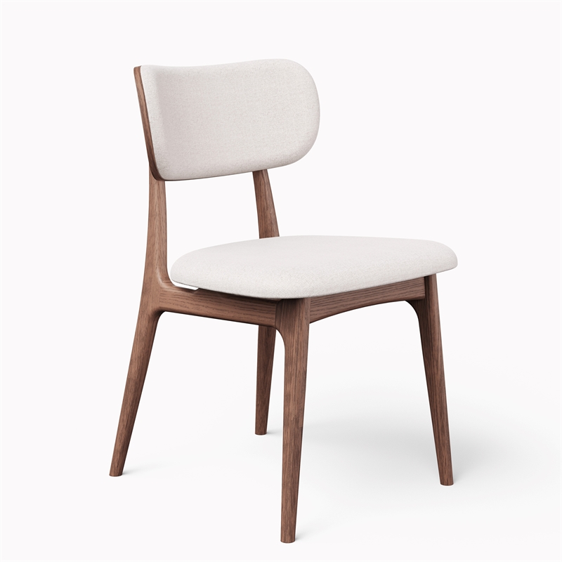 Urbia Modern Brazilian Claudia Side Chair in Harvest Natural Upholstery