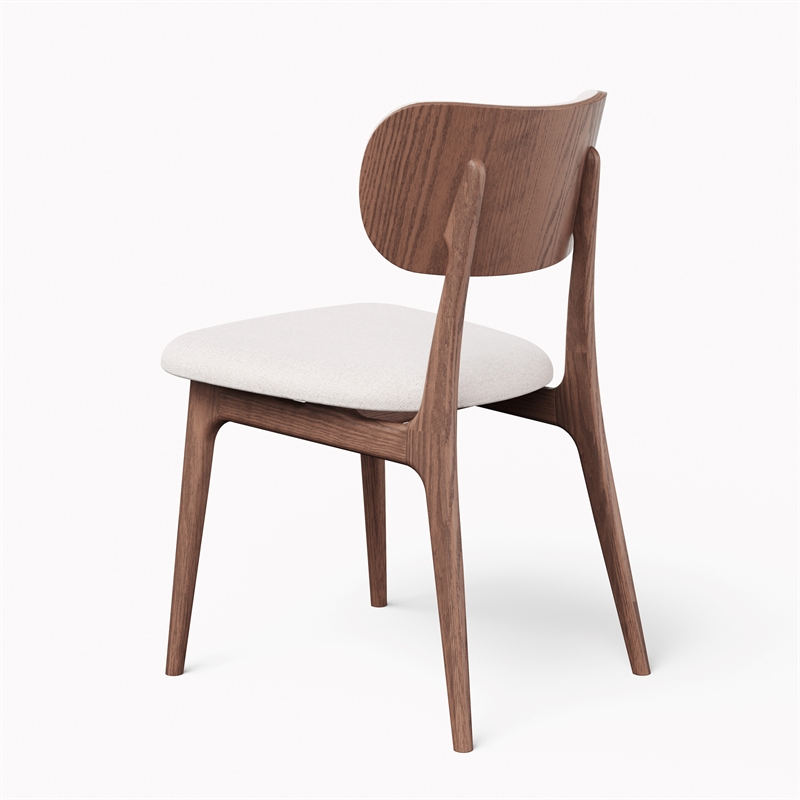 Urbia Modern Brazilian Claudia Side Chair in Harvest Natural Upholstery