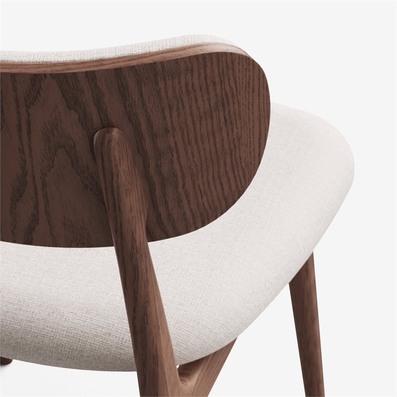 Urbia Modern Brazilian Claudia Side Chair in Harvest Natural Upholstery