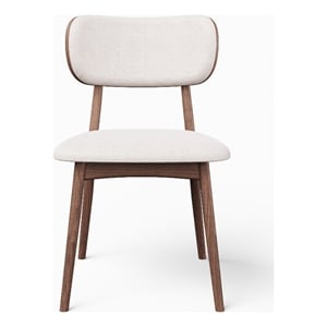 Urbia Modern Brazilian Claudia Side Chair in Harvest Natural Upholstery