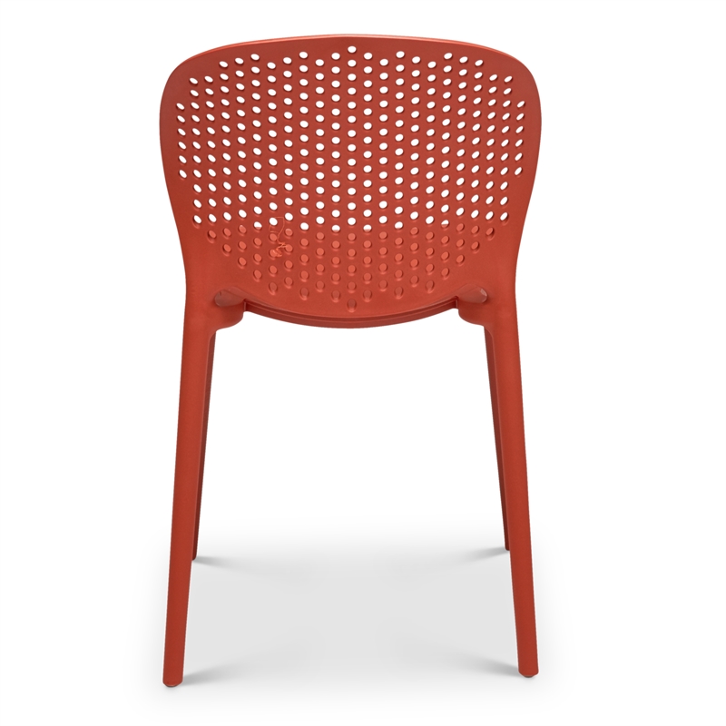 Urbia Metro Bailey Side Chair in Dark Orange Seat (Set of 4 )