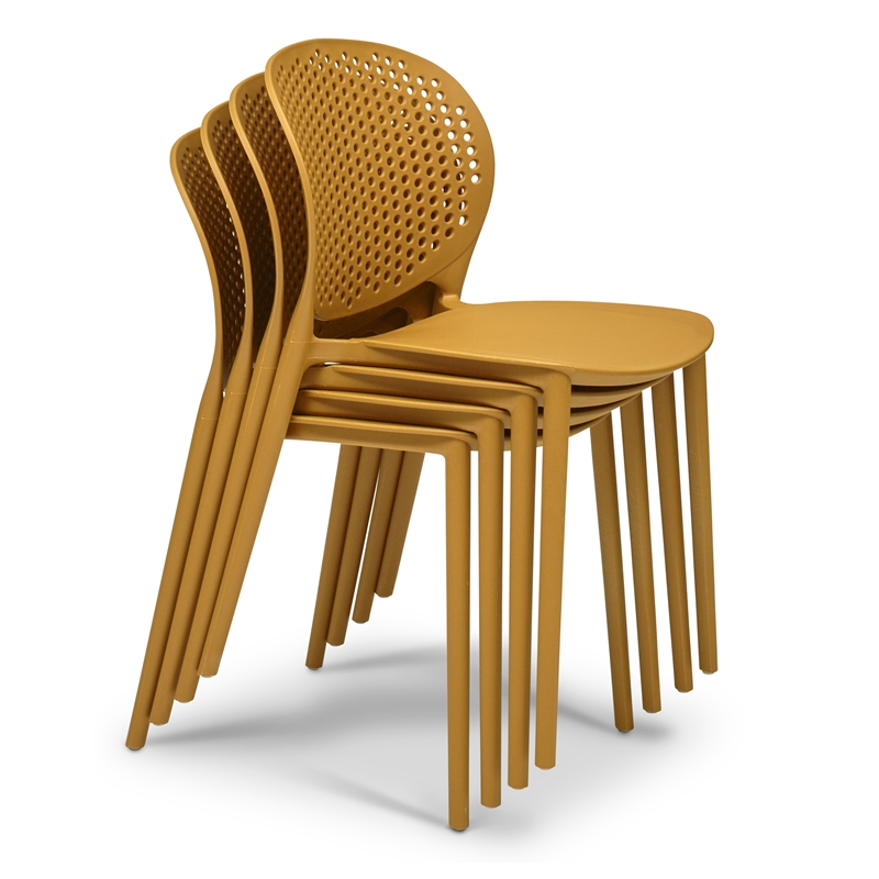 Urbia Metro Bailey Side Chair in Ginger Seat (Set of 4)