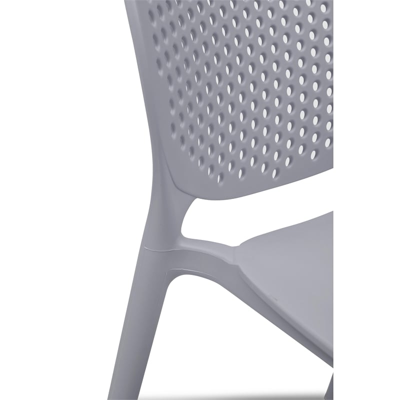 Urbia Metro Bailey Side Chair in Light Gray Seat (Set of 4)