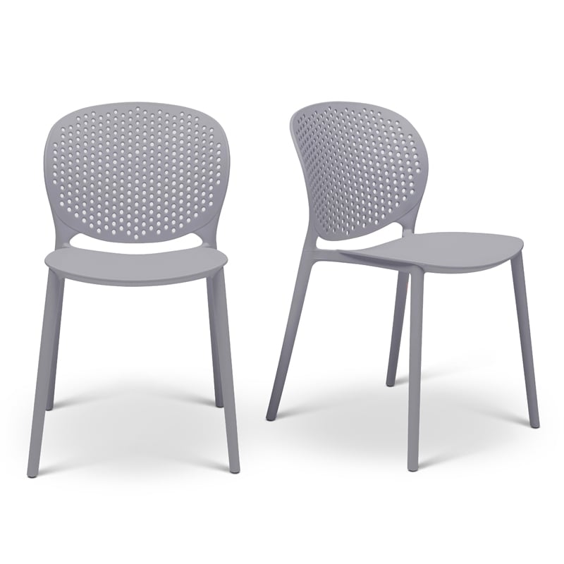 Urbia Metro Bailey Side Chair in Light Gray Seat (Set of 4)