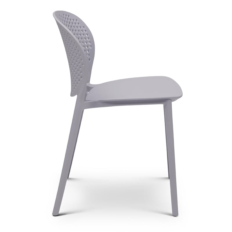 Urbia Metro Bailey Side Chair in Light Gray Seat (Set of 4)